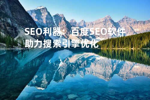 SEO利器：百度SEO软件 助力搜索引擎优化